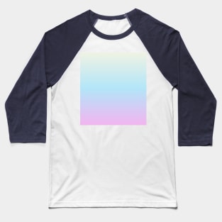 Pastel Blue Lavender Pink Ombre Fade Sunset Gradient Baseball T-Shirt